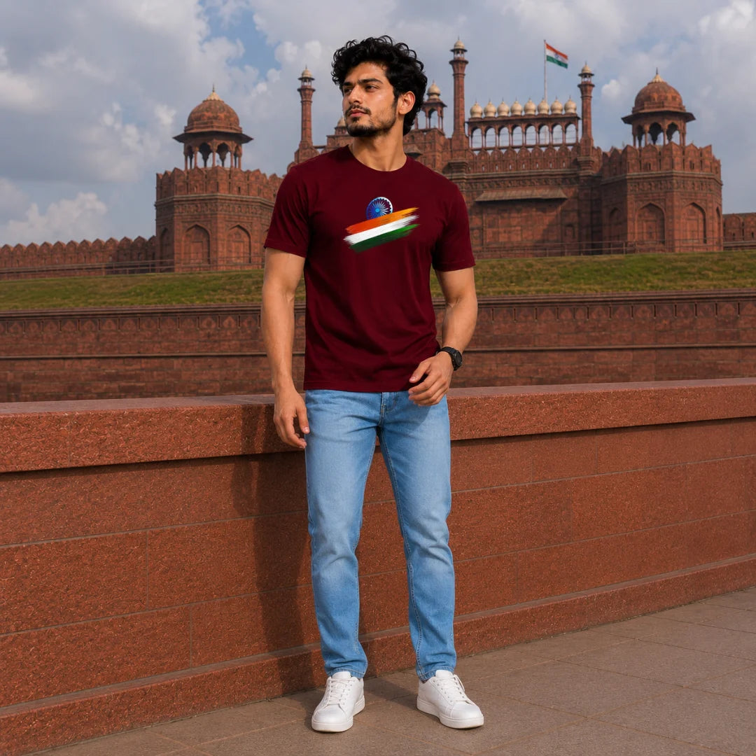 India Independence Edition Graphic T-Shirt | 180 GSM Pure Cotton, Regular Fit