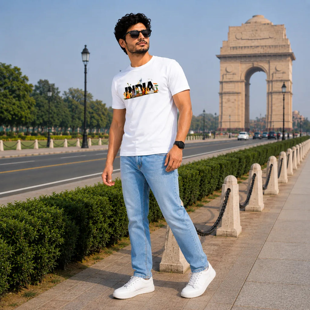 India Independence Edition Graphic T-Shirt | 180 GSM Pure Cotton, Regular Fit