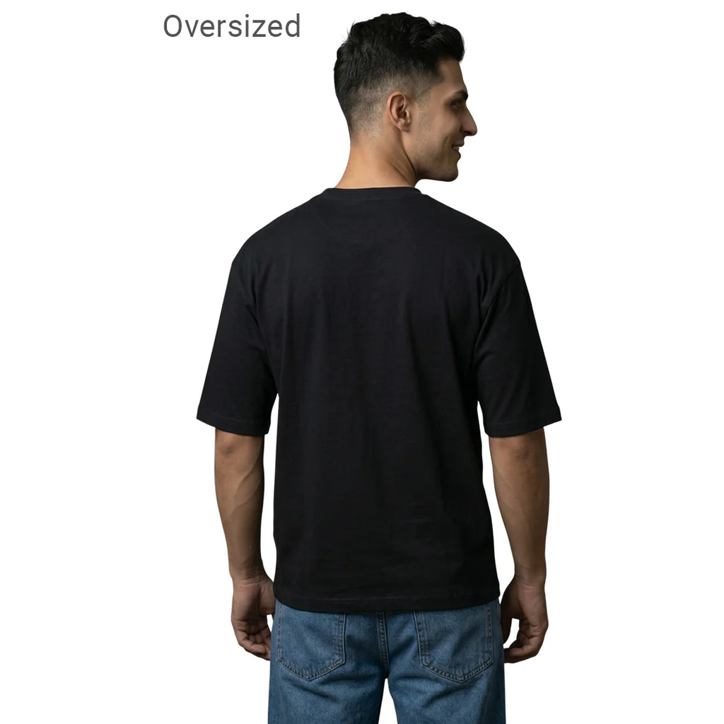 Men's Premium Heavyweight Oversized T-Shirt | 240 GSM Pure Cotton Biowashed Relaxed Fit Tee