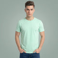 Men's Regular Fit Crew Neck T-Shirt, 100% Pure Cotton, 180 GSM, Breathable Everyday Wear