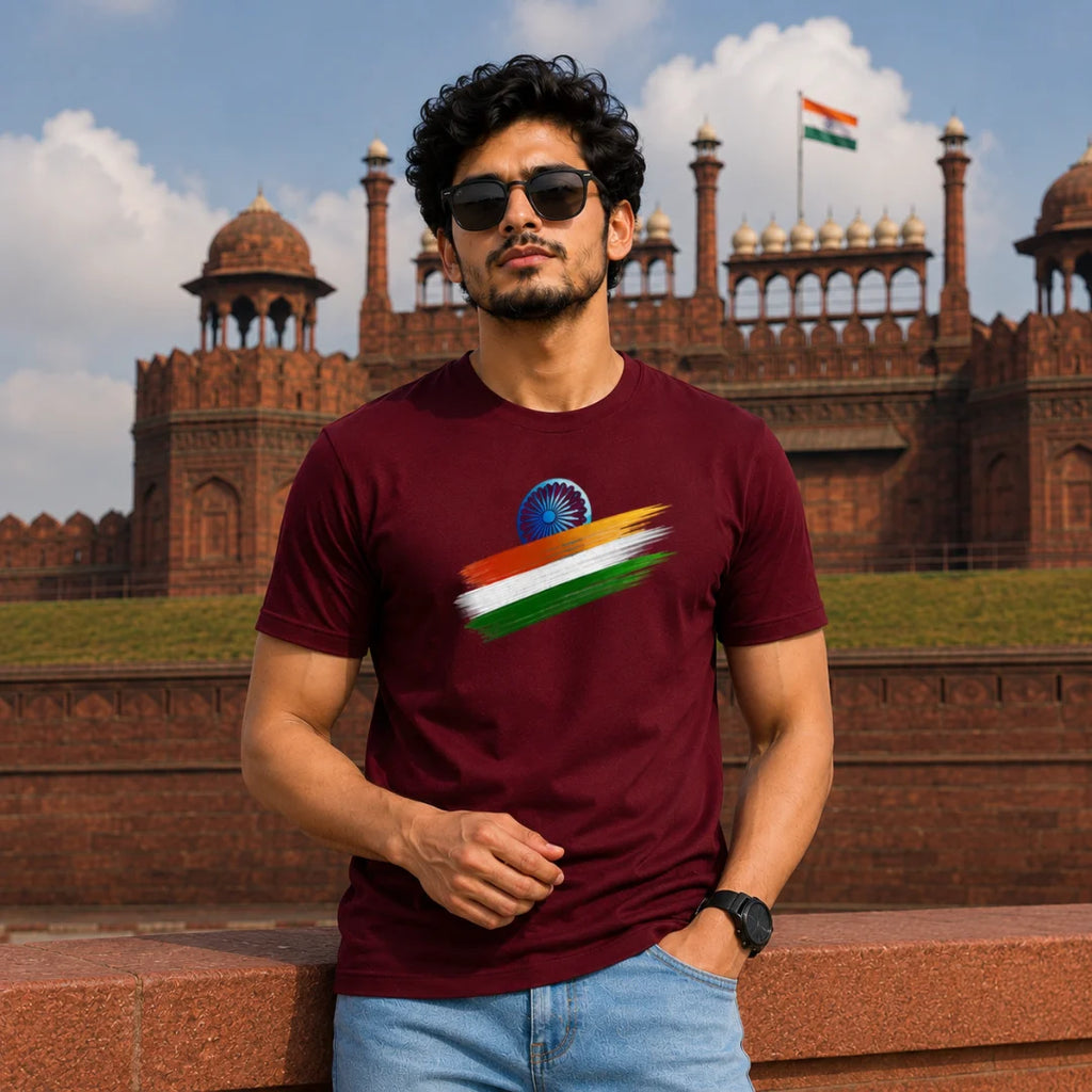 India Independence Edition Graphic T-Shirt | 180 GSM Pure Cotton, Regular Fit