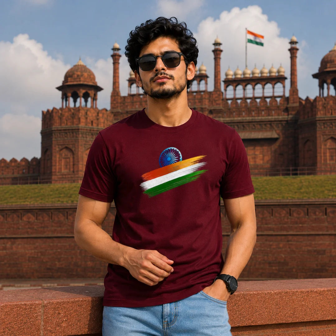 India Independence Edition Graphic T-Shirt | 180 GSM Pure Cotton, Regular Fit