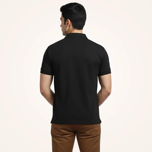 Aeropiq Men’s Premium Polo T-Shirt | 100% Nano Poly with Soft Cotton Feel | 210 GSM Breathable Regular Fit