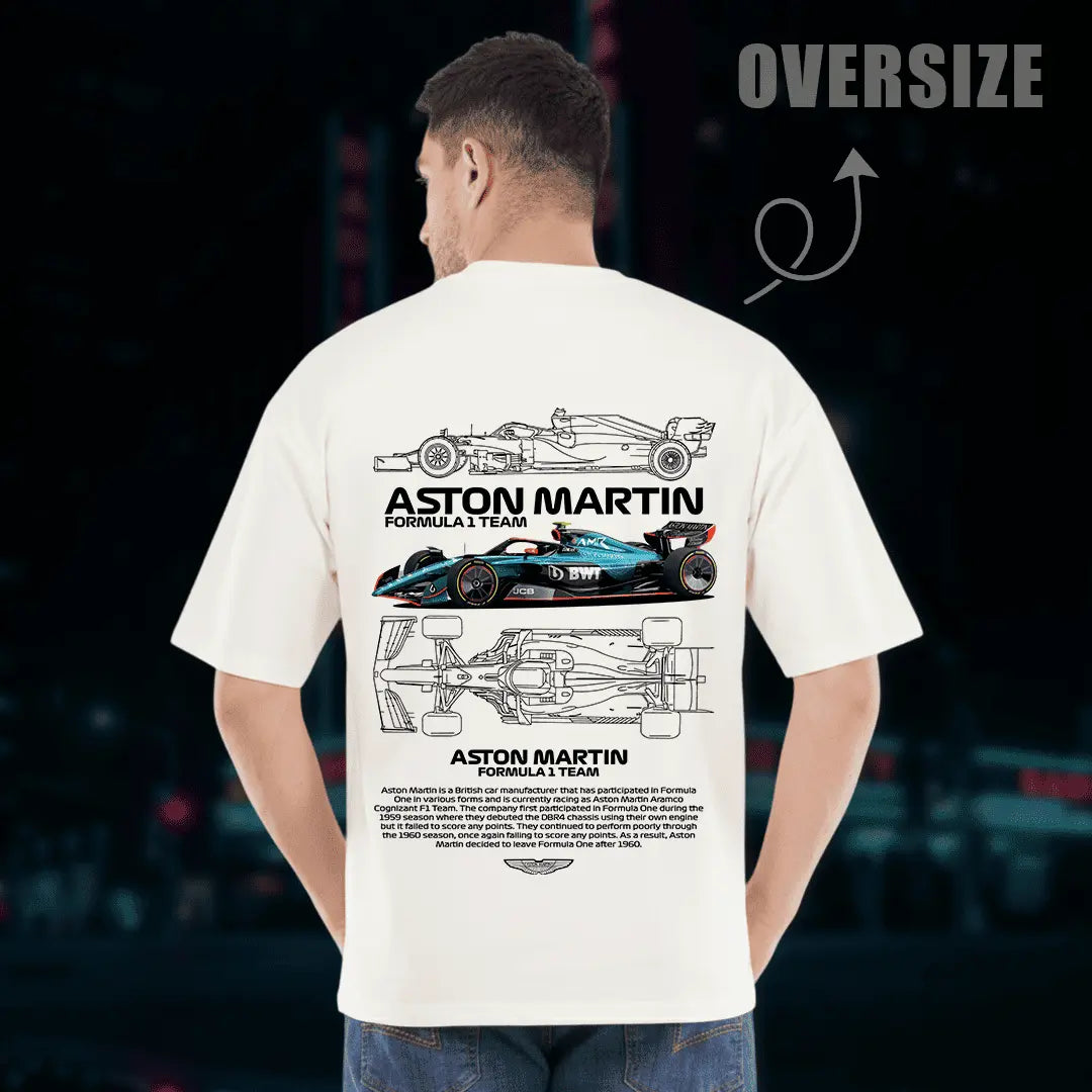 Aston Martin Typography Oversized T-Shirt