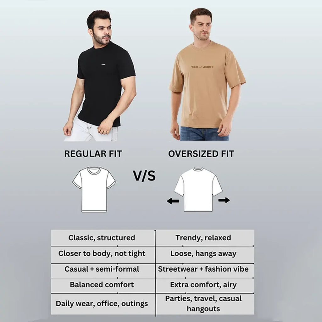 Tom and Jerry Oversized T-Shirt - 100% Rich Cotton Streetwear