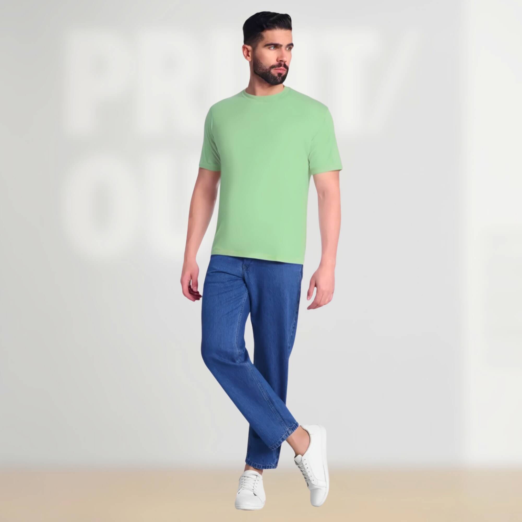 Excello  Pure Cotton Round Neck T-shirt, 180 GSM, Lightweight Premium Feel