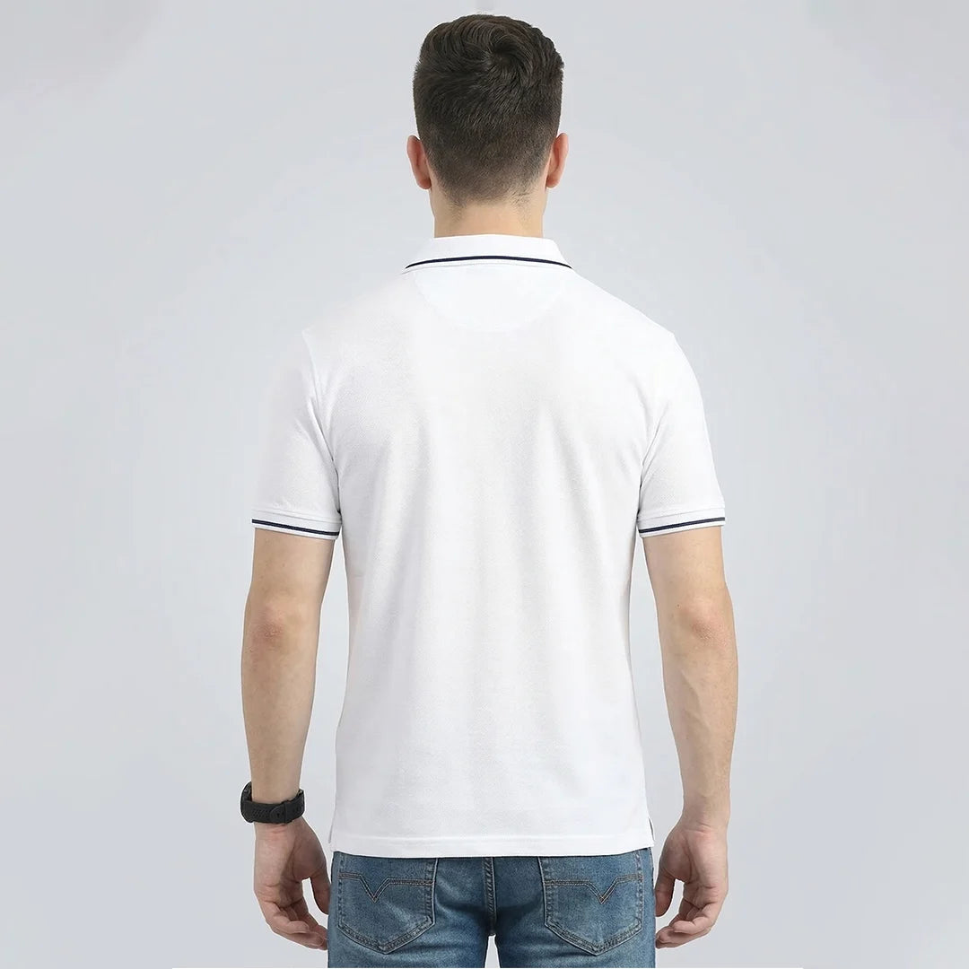 Premium 270 GSM Pure Cotton Biowash Tipping Polo T-Shirt - Heavyweight & Breathable