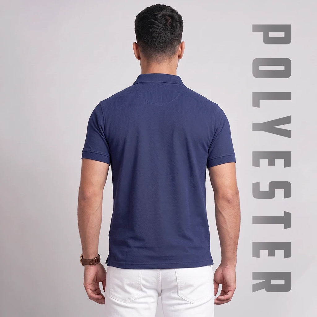 Excello Premium Men's Aeropiq Polo T-Shirt | Wrinkle-Free 100% Nanopoly