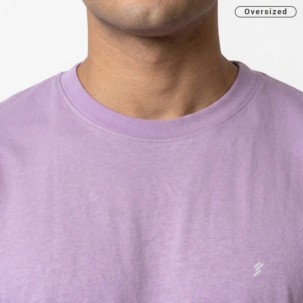 Premium 240 GSM Heavyweight Oversized T-Shirt – 100% Pure Cotton Minimalist Chest Logo Tee