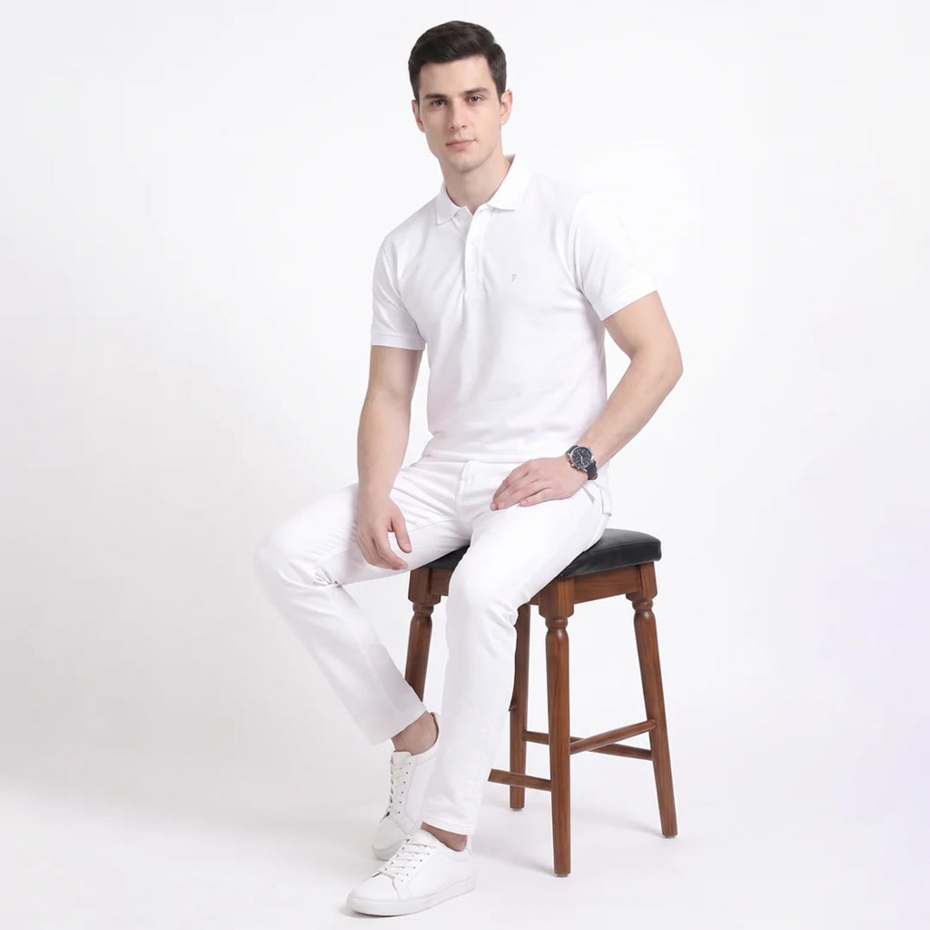 Men's Aeropiq Performance Polo – Wrinkle-Free Sustainable Nano Poly T-Shirt with Cotton-Like Feel