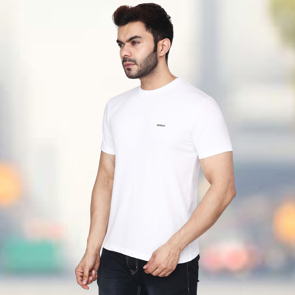 Men's 100% Pure Cotton T-Shirt – Regular Fit | Soft, Breathable & Stylish