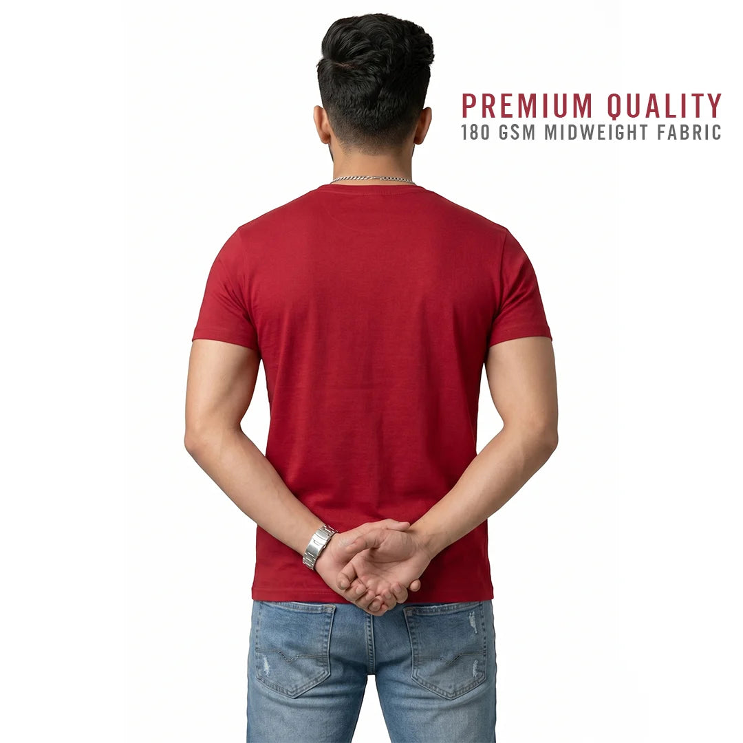 Premium Men’s Eco-Blend T-Shirt | Classic Regular Fit & Sustainable 180 GSM Fabric