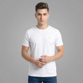 Men's Regular Fit Crew Neck T-Shirt, 100% Pure Cotton, 180 GSM, Breathable Everyday Wear