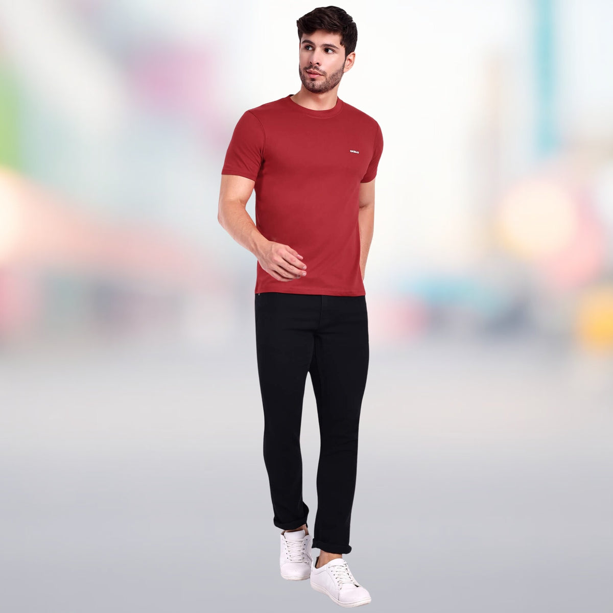 Men's 100% Pure Cotton T-Shirt – Regular Fit | Soft, Breathable & Stylish