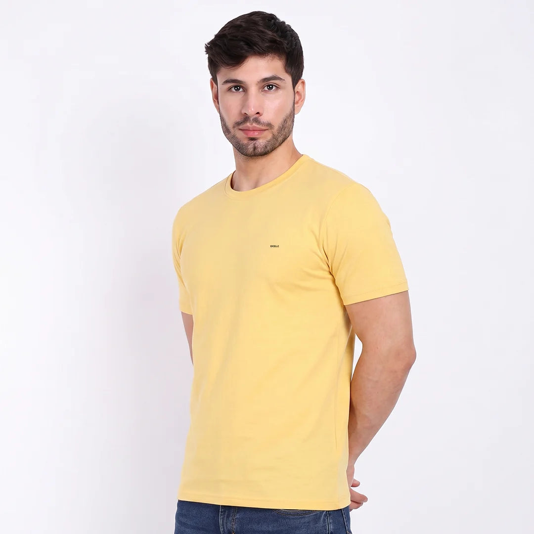 Men's 100% Pure Cotton T-Shirt – Regular Fit | Soft, Breathable & Stylish