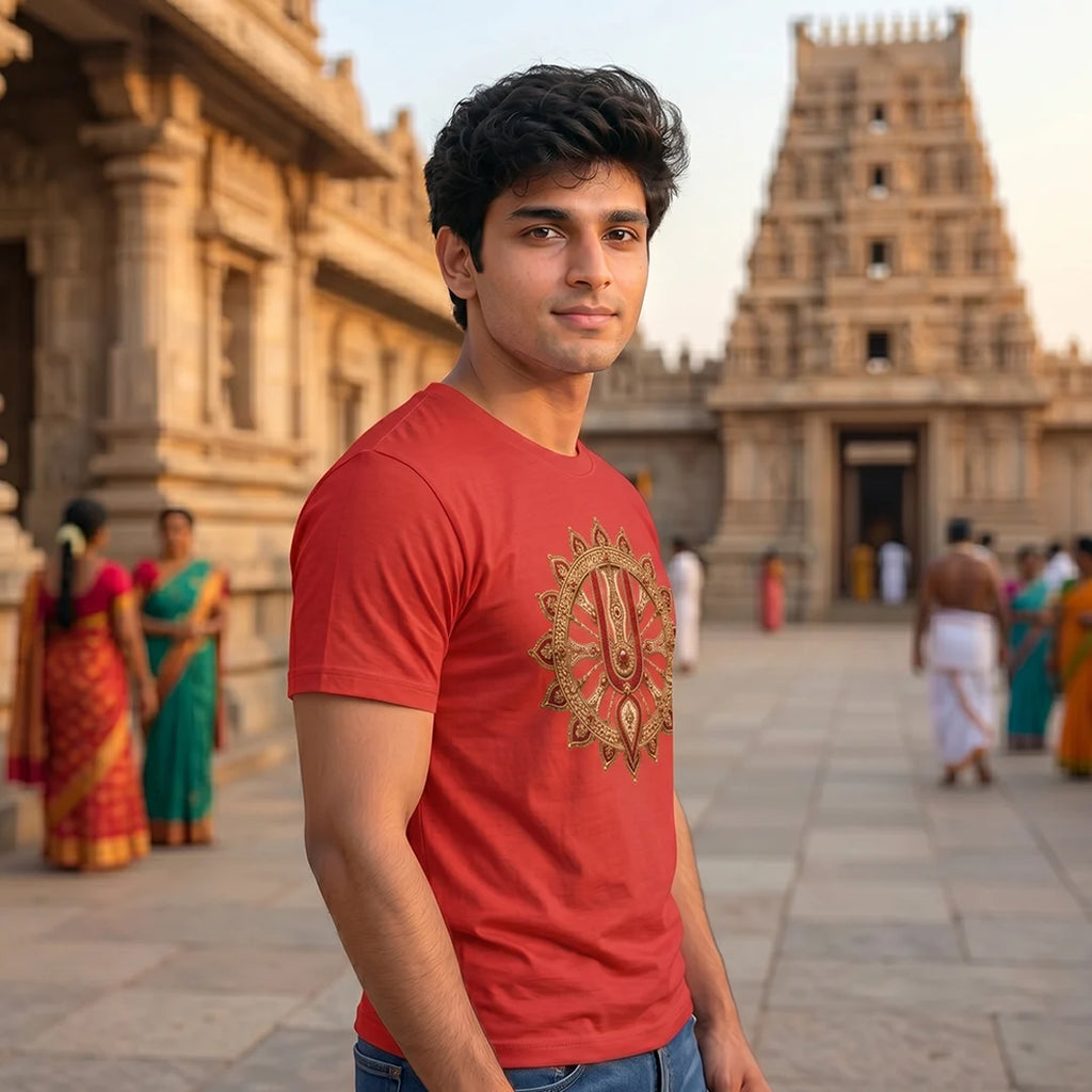 Premium Men's Pure Cotton Jagannath Puri Rath Yatra Graphic T-Shirt