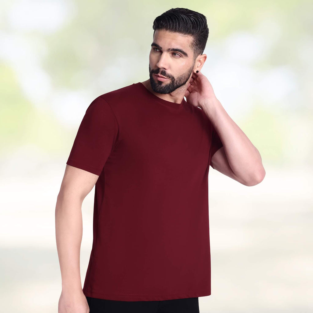 Excello  Pure Cotton Round Neck T-shirt, 180 GSM, Lightweight Premium Feel