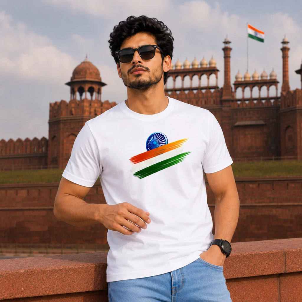 India Independence Edition Graphic T-Shirt | 180 GSM Pure Cotton, Regular Fit