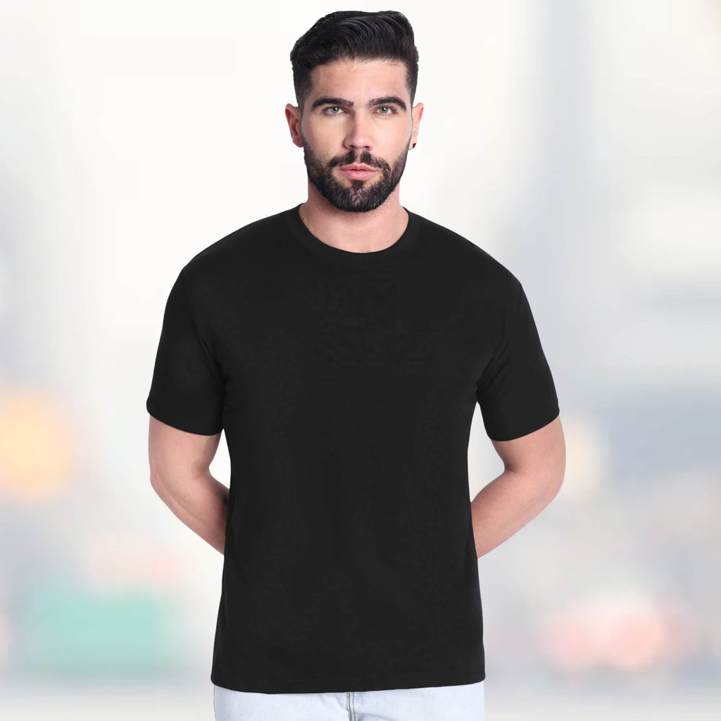 Excello  Pure Cotton Round Neck T-shirt, 180 GSM, Lightweight Premium Feel