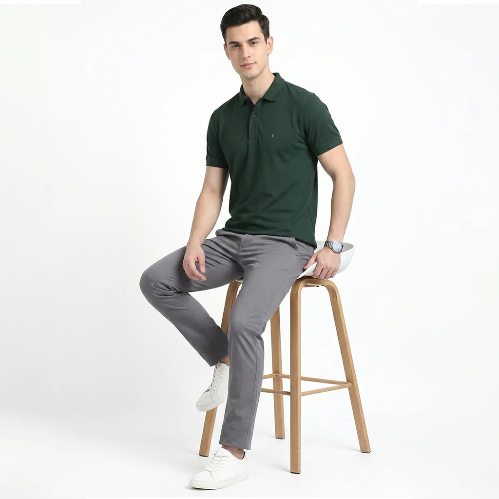 Men's Aeropiq Performance Polo – Wrinkle-Free Sustainable Nano Poly T-Shirt with Cotton-Like Feel