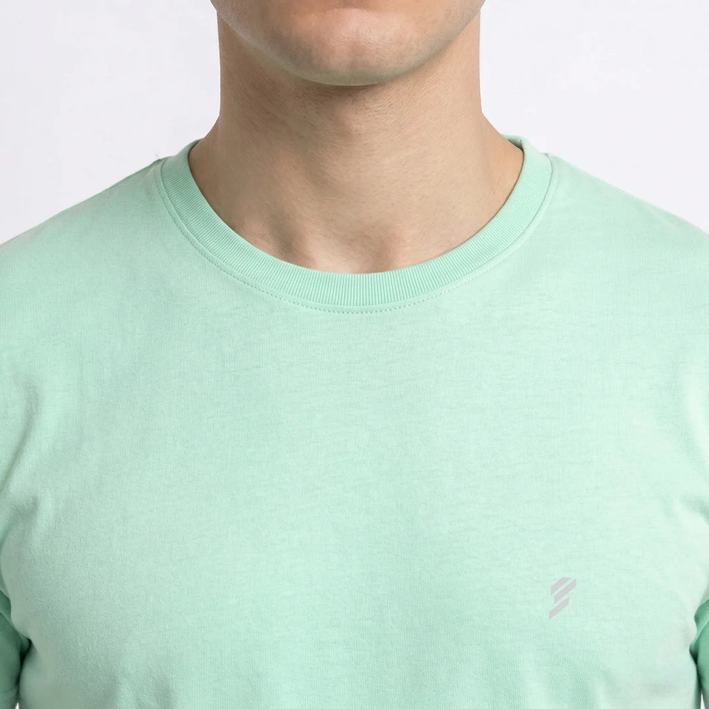 Men's Regular Fit Crew Neck T-Shirt, 100% Pure Cotton, 180 GSM, Breathable Everyday Wear