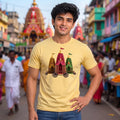 Premium Men's Pure Cotton Jagannath Puri Rath Yatra Chariot Graphic T-Shirt