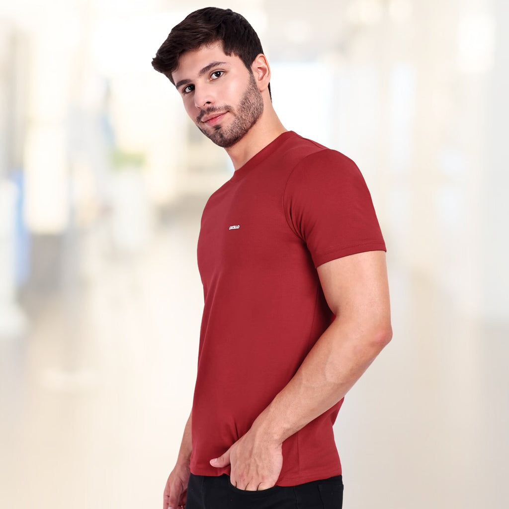 Men's 100% Pure Cotton T-Shirt – Regular Fit | Soft, Breathable & Stylish