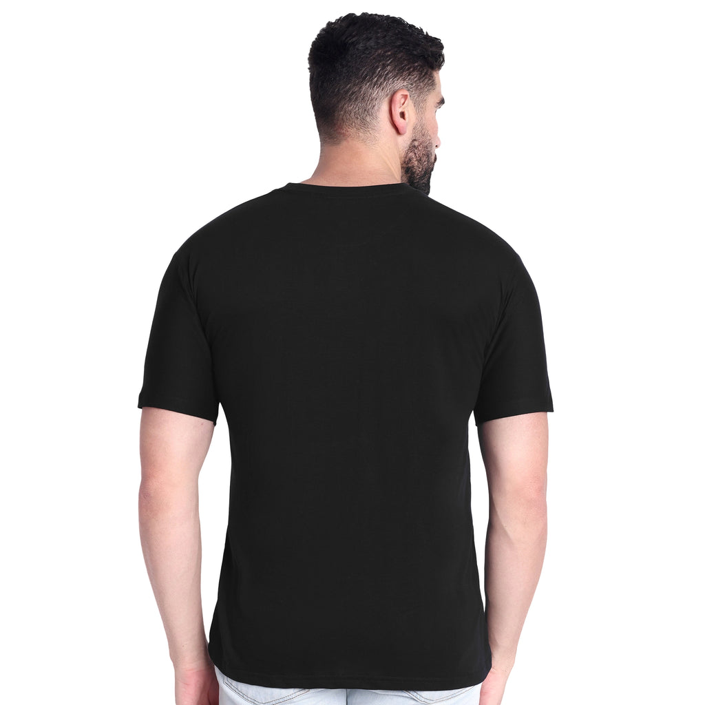 Men's Premium Cotton Solid Round Neck T-Shirt | Regular Fit Half Sleeve Casual T-Shirt for Daily Wear