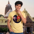 Lord Jagannath Devotional Festival Graphic T-Shirt – 180 GSM Heavyweight Half Sleeve Tee
