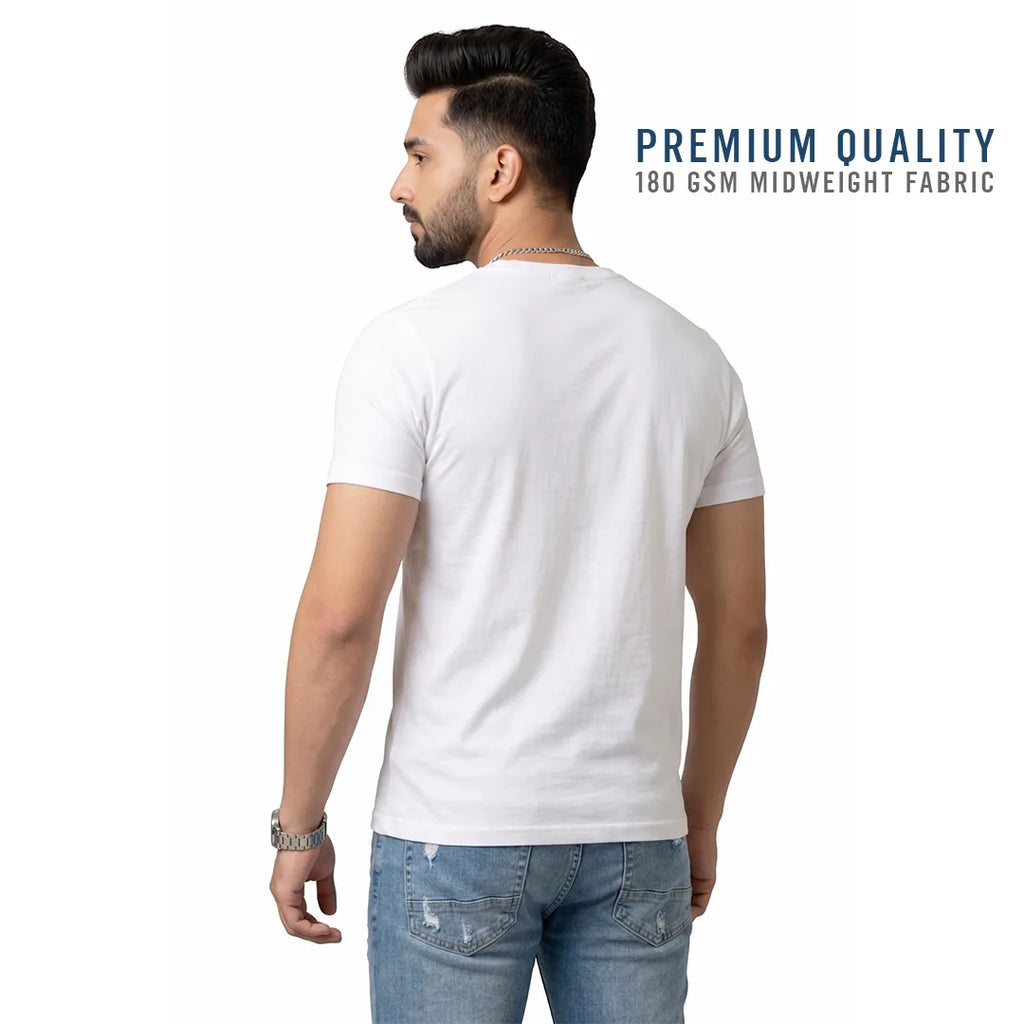 Premium Men’s Eco-Blend T-Shirt | Classic Regular Fit & Sustainable 180 GSM Fabric