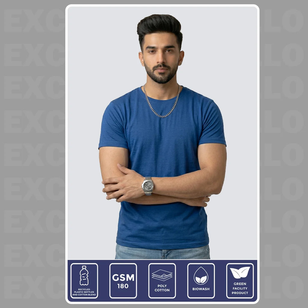 Premium Men’s Eco-Blend T-Shirt | Classic Regular Fit & Sustainable 180 GSM Fabric