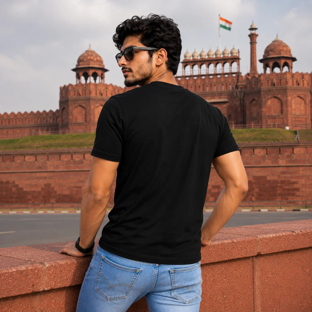 India Independence Edition Graphic T-Shirt | 180 GSM Pure Cotton, Regular Fit