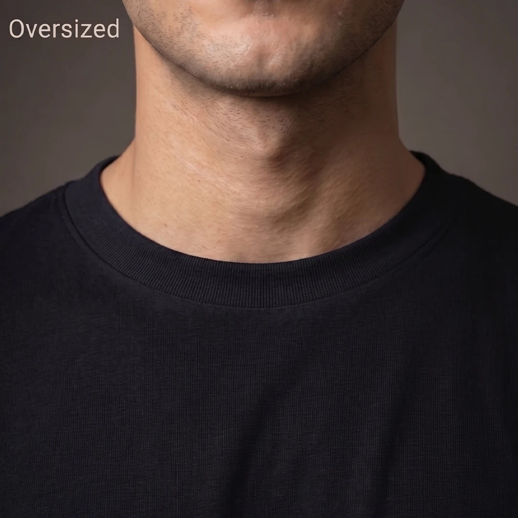 Men's Premium Heavyweight Oversized T-Shirt | 240 GSM Pure Cotton Biowashed Relaxed Fit Tee
