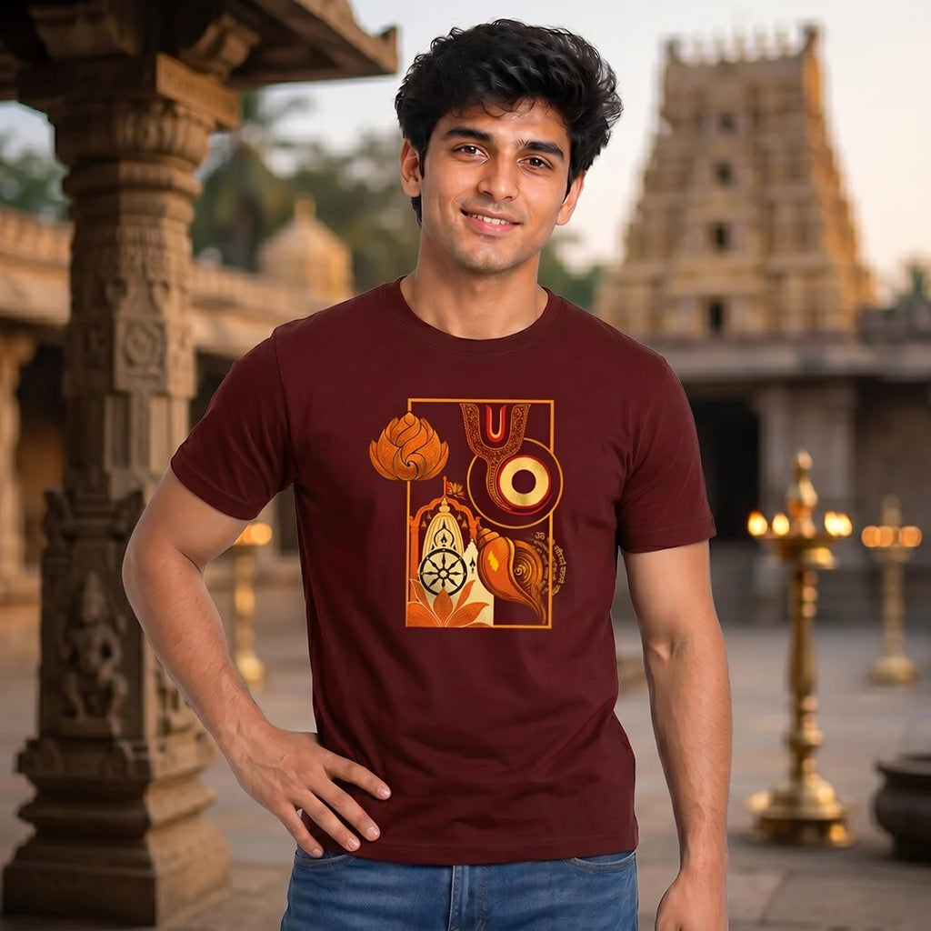 Lord Jagannath Rath Yatra Special T-Shirt | 180 GSM Pure Premium Cotton Regular Fit Print Tee