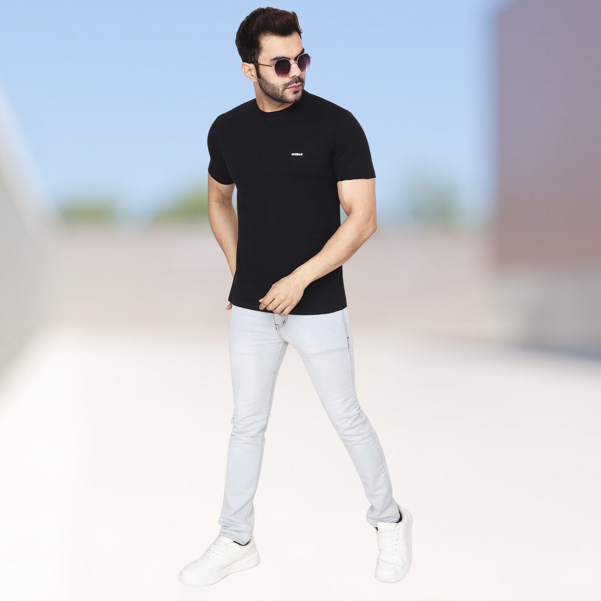 Men's 100% Pure Cotton T-Shirt – Regular Fit | Soft, Breathable & Stylish