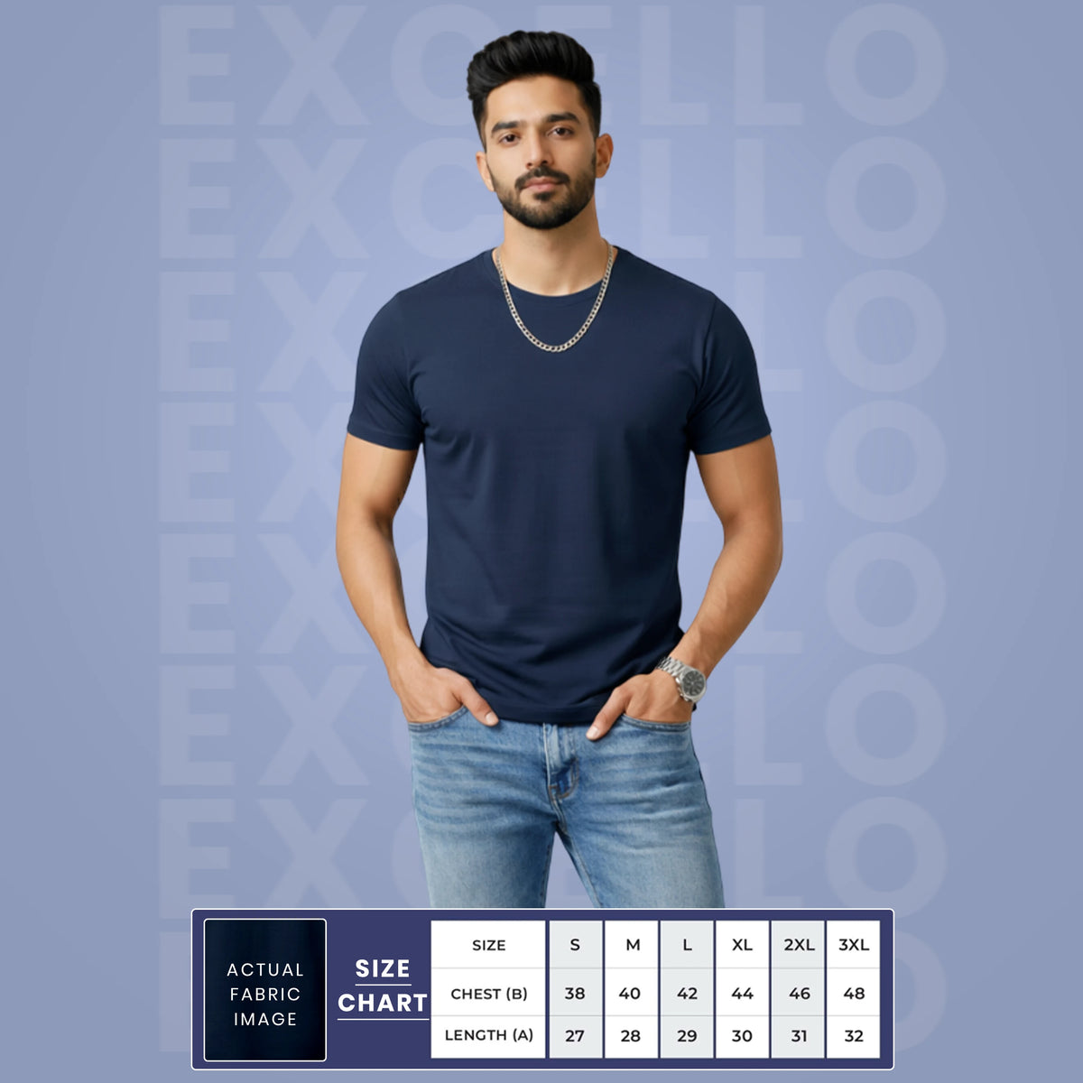Premium Men’s Eco-Blend T-Shirt | Classic Regular Fit & Sustainable 180 GSM Fabric