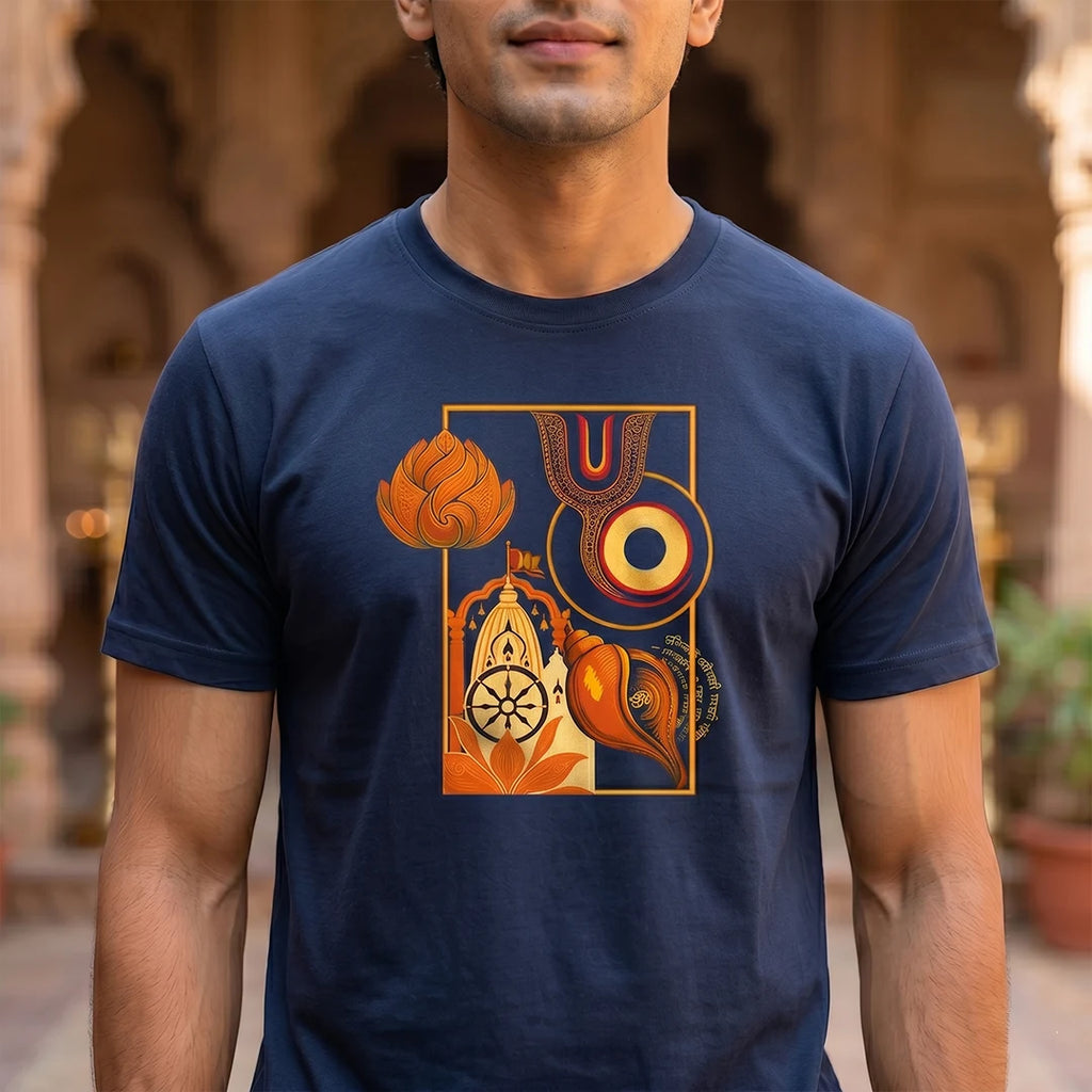 Lord Jagannath Rath Yatra Special T-Shirt | 180 GSM Pure Premium Cotton Regular Fit Print Tee