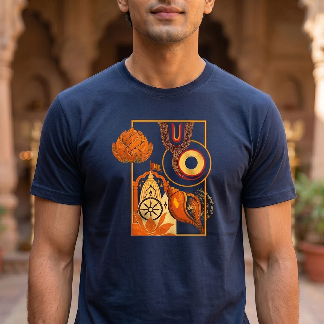 Lord Jagannath Rath Yatra Special T-Shirt | 180 GSM Pure Premium Cotton Regular Fit Print Tee
