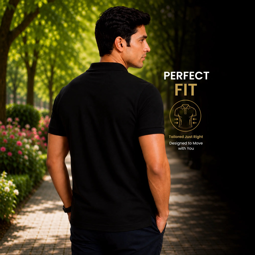 Patriotic India Naval Ship Polo for Men - 210 GSM Breathable T-Shirt