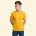 Men's Regular Fit Crew Neck T-Shirt, 100% Pure Cotton, 180 GSM, Breathable Everyday Wear