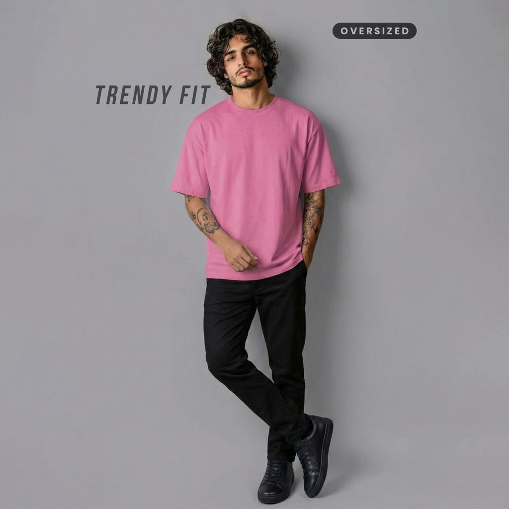 Premium Oversized Heavyweight T-Shirt - 240 GSM 100% Organic Cotton Bio-Washed Streetwear Tee