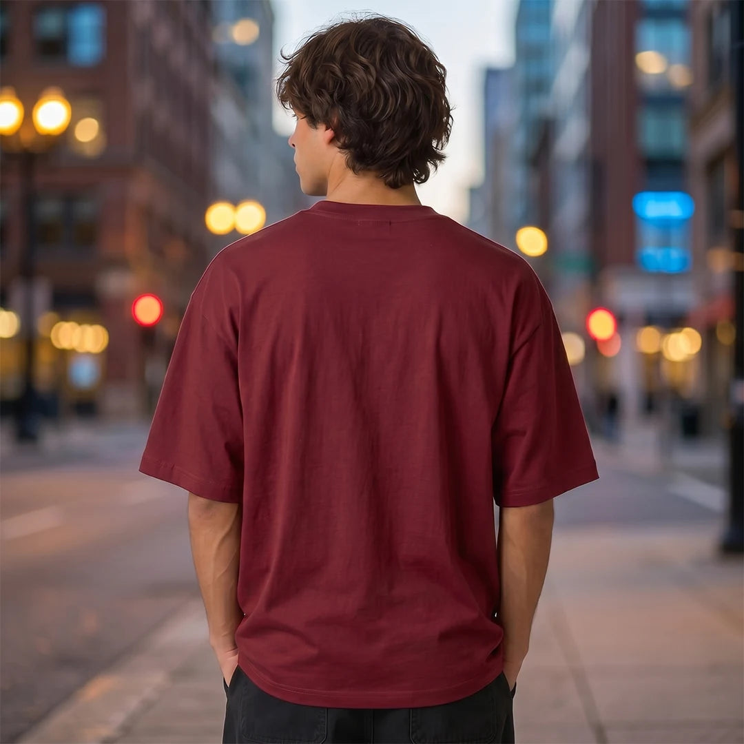 Excello Premium Oversized Graphic T-Shirt | 240 GSM Pure Cotton | Be A Leader