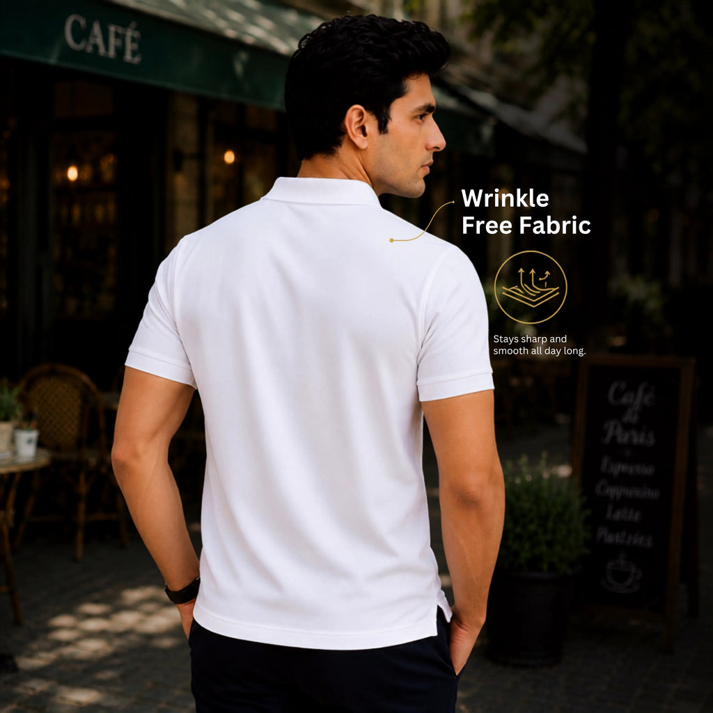 Patriotic India Naval Ship Polo for Men - 210 GSM Breathable T-Shirt