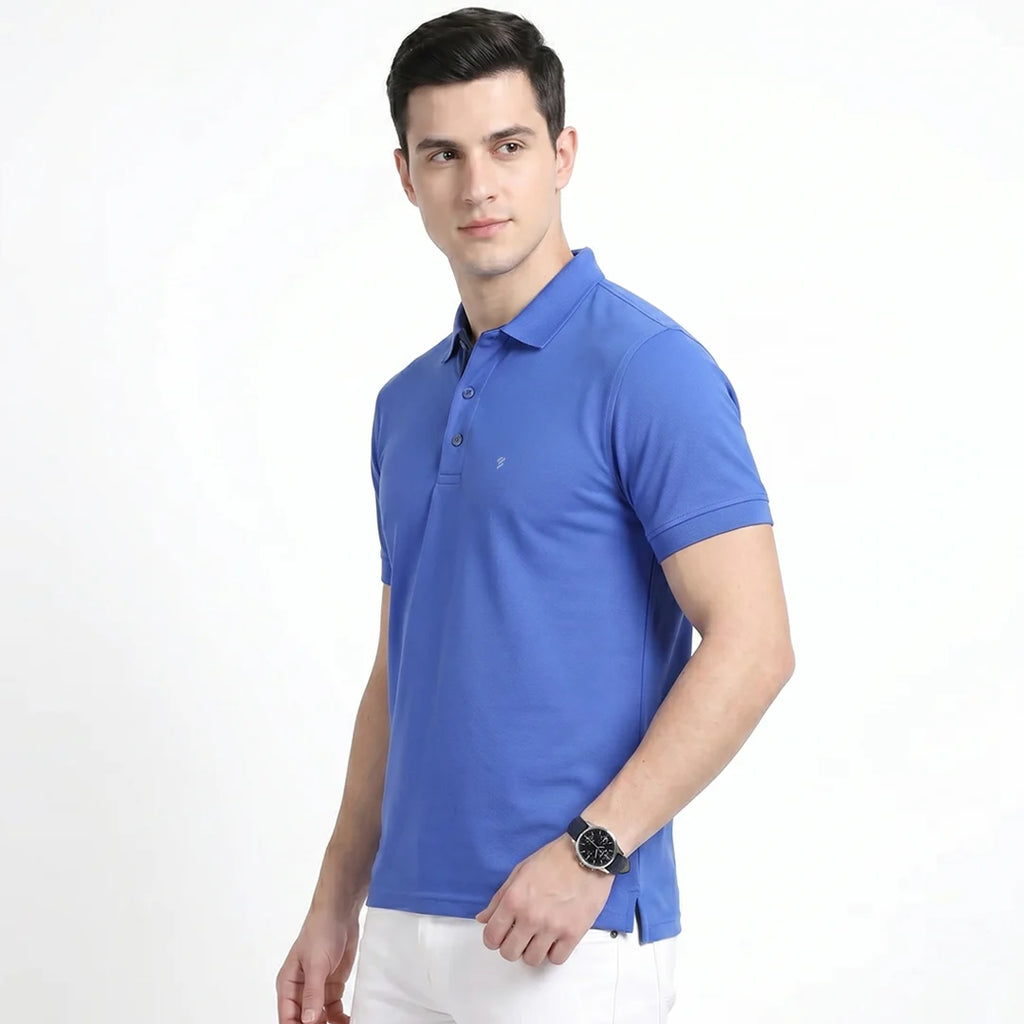 Men's Aeropiq Performance Polo – Wrinkle-Free Sustainable Nano Poly T-Shirt with Cotton-Like Feel