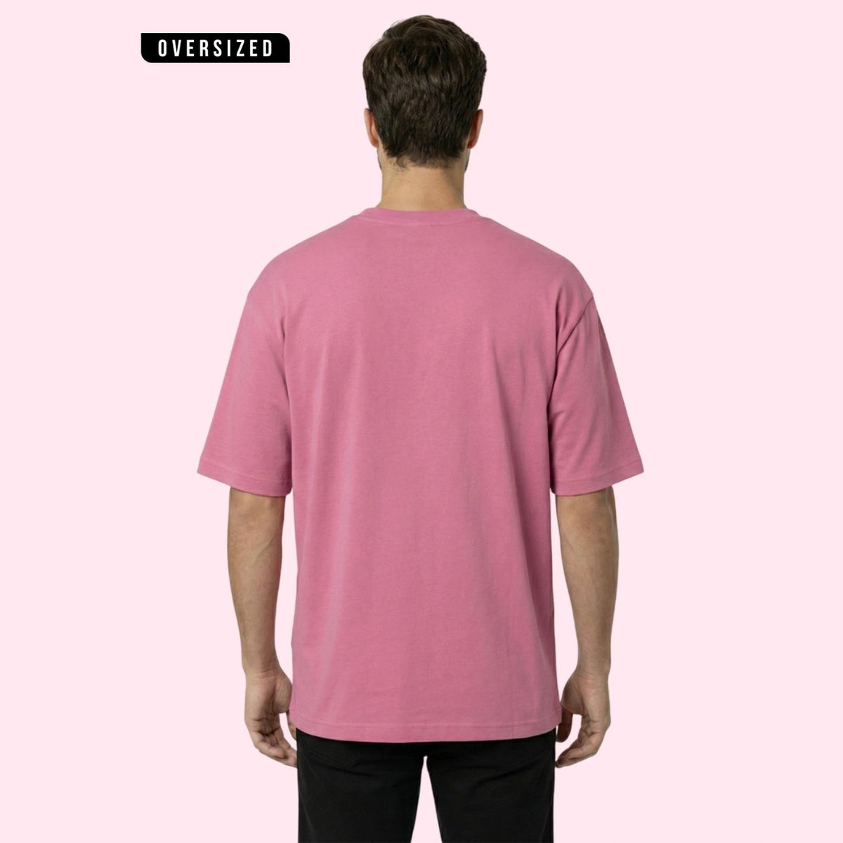 Premium 100% Organic Cotton Men's Oversized T-Shirt – Heavyweight 240 GSM Bio-Washed Relaxed Fit Tee