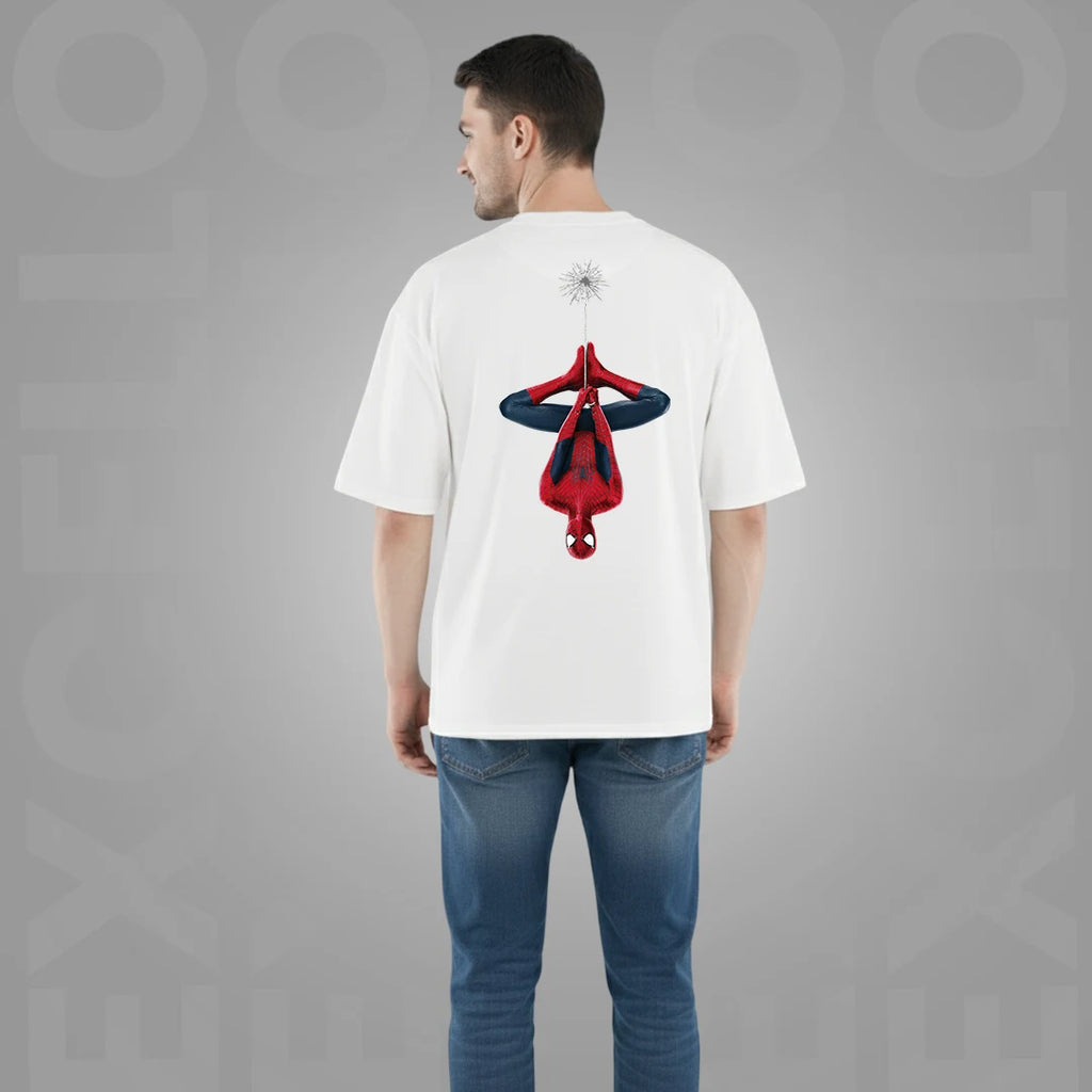 Spider-Man Web-Slinger | Premium White Oversized T-Shirt