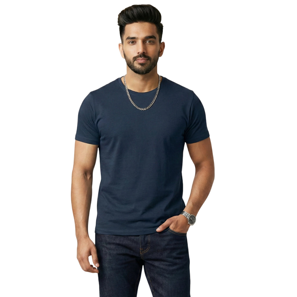 Premium Men’s Eco-Blend T-Shirt | Classic Regular Fit & Sustainable 180 GSM Fabric