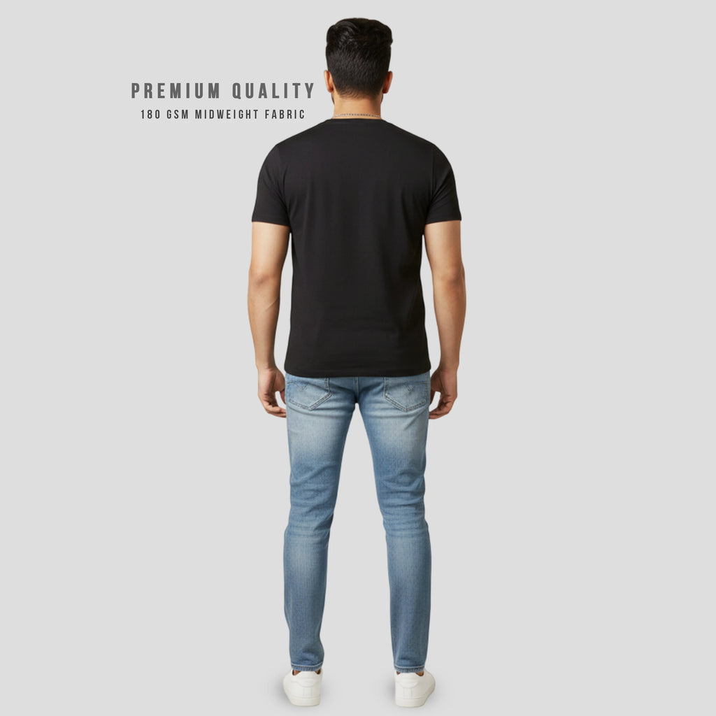 Premium Men’s Eco-Blend T-Shirt | Classic Regular Fit & Sustainable 180 GSM Fabric