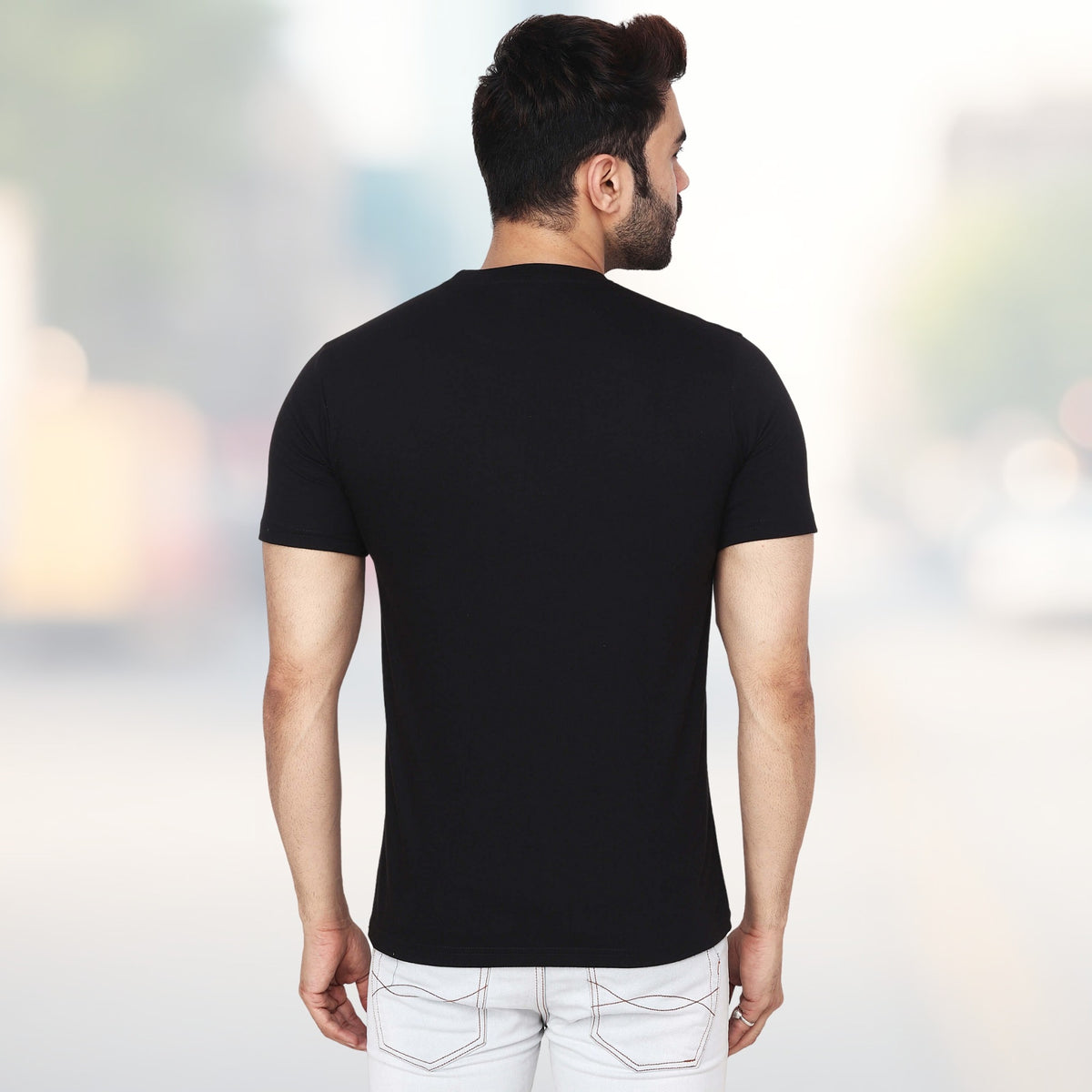 Men's 100% Pure Cotton T-Shirt – Regular Fit | Soft, Breathable & Stylish