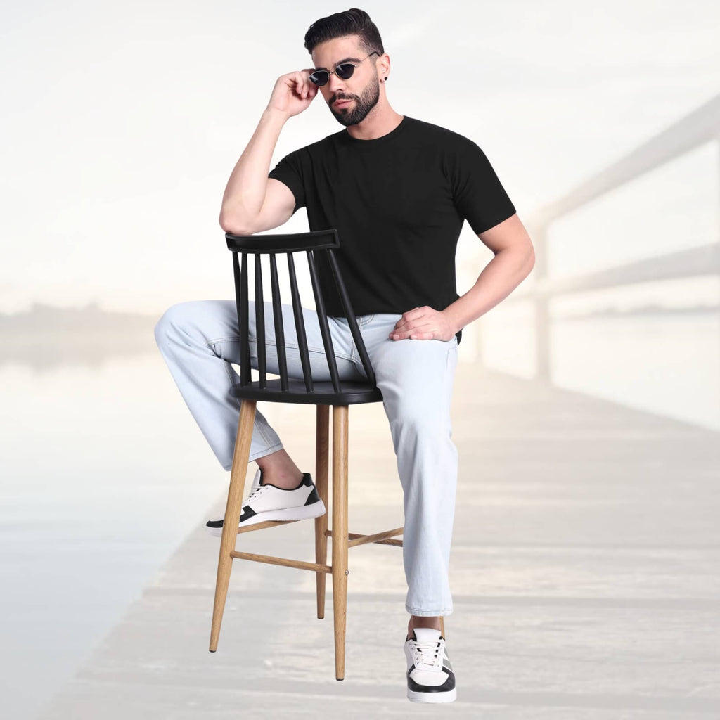 Excello  Pure Cotton Round Neck T-shirt, 180 GSM, Lightweight Premium Feel